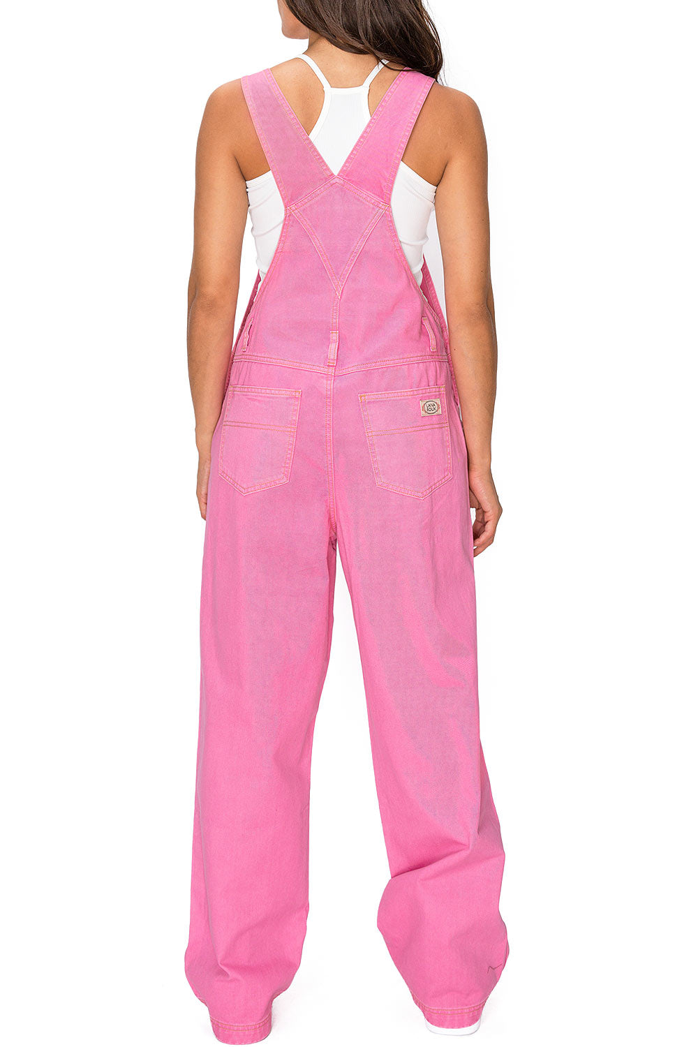Lana Roux 90s Retro Utility Garment Dye Cotton Overalls