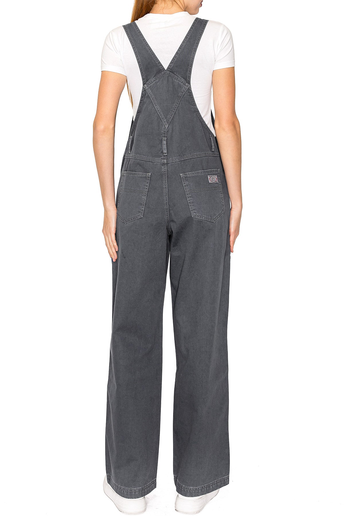 Lana Roux 90s Retro Utility Overdye Twill Overalls – Pink Ice