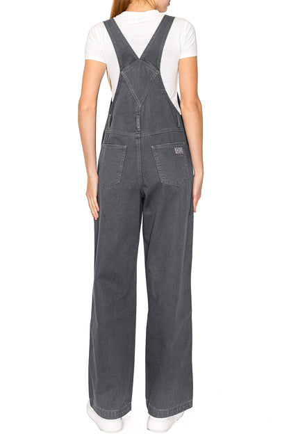 Lana Roux 90s Retro Utility Overdye Twill Overalls