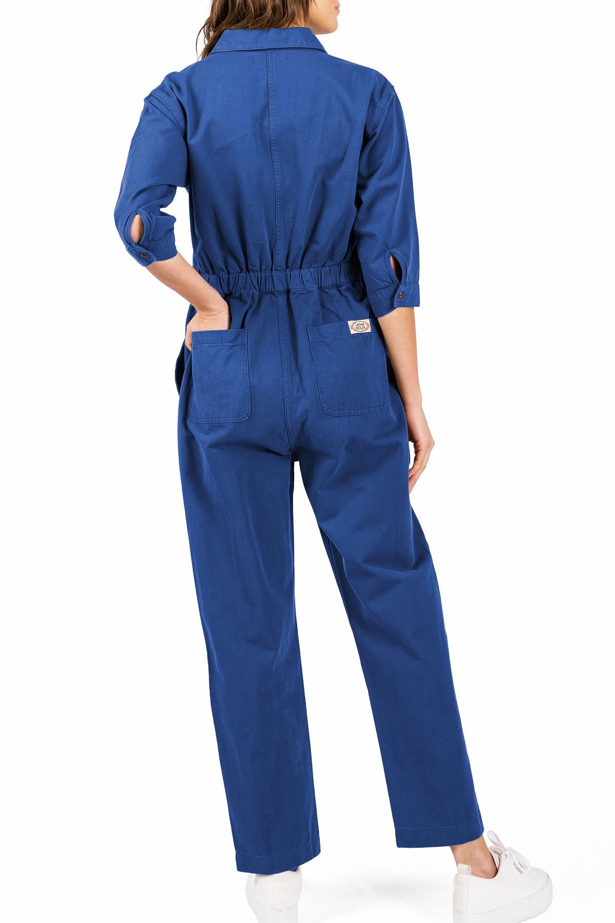 Lana Roux Coverall Aviator Jumpsuit - Pink Ice