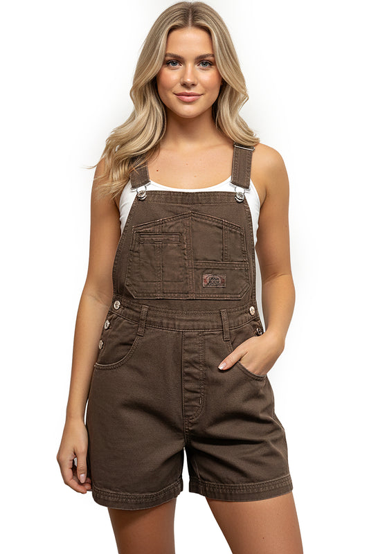Lana Roux 90s Retro Vintage Dyed Short Overalls