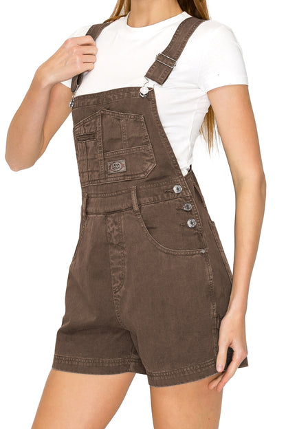 Lana Roux 90s Retro Vintage Dyed Short Overalls
