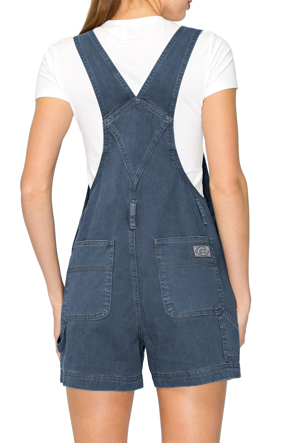 Lana Roux 90s Retro Vintage Dyed Short Overalls