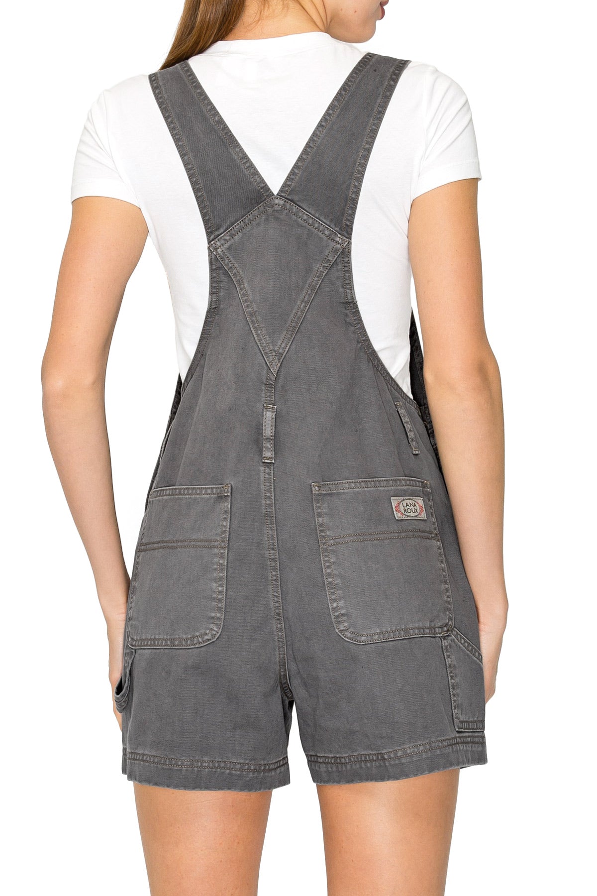 Lana Roux 90s Retro Vintage Dyed Short Overalls – Pink Ice