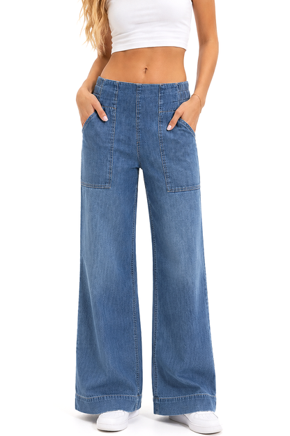 Lana Roux Vista Wide Leg Pants - Pink Ice