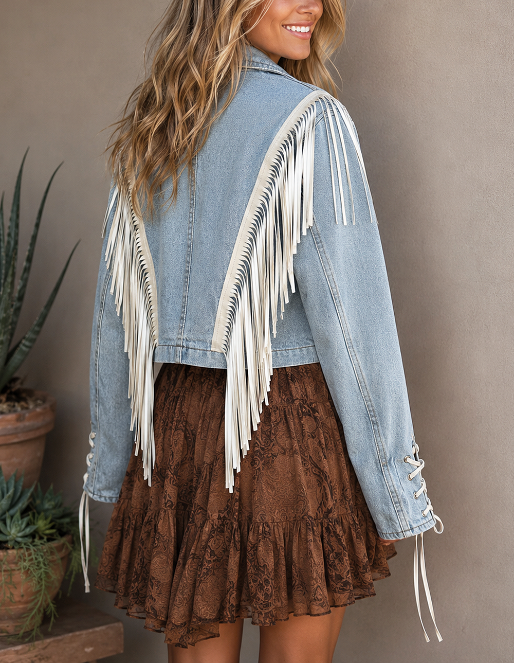 Outlaw Cropped Denim Jacket