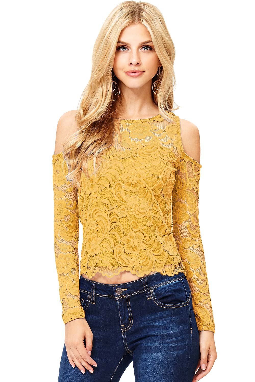 Lila Lace Top