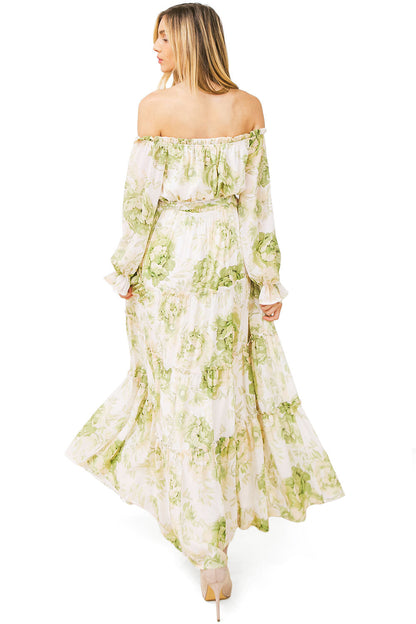 Verdant Floral Maxi Dress