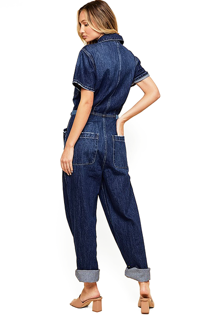 Aviation Denim Jumpsuit