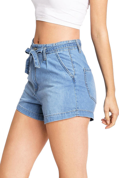 Crush Denim Shorts