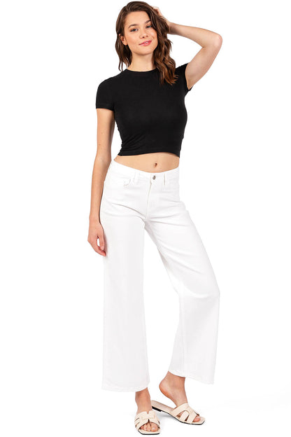 Optic Cropped Jeans