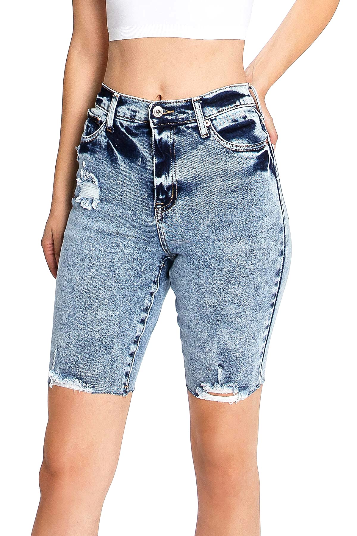 Cutoff Bermuda Shorts