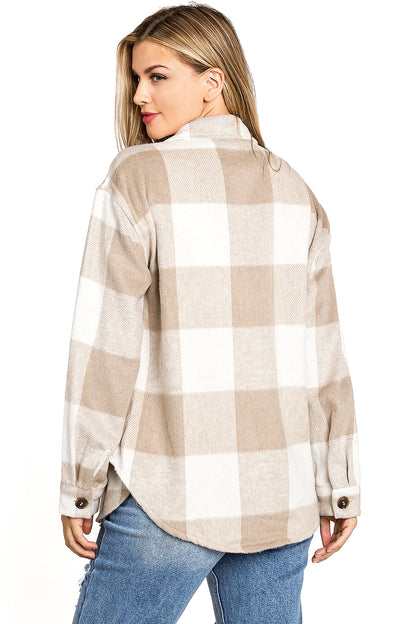 Gingham Button Down Shacket