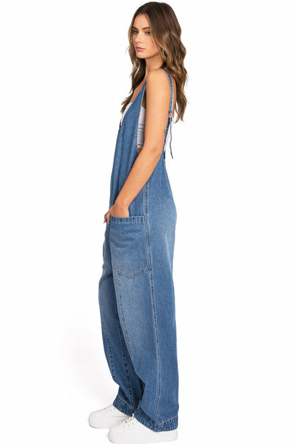 Lana Roux Baggy Denim Maddie Jumpsuit