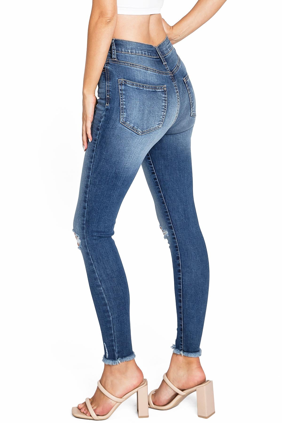 Azure High Rise Skinny Jeans