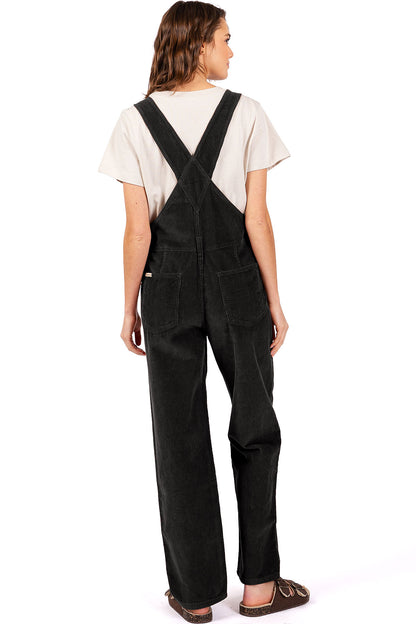 Lana Roux Relaxed Corduroy Boyfriend Overalls