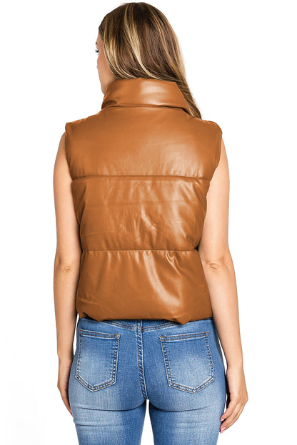 Faux Leather Vest