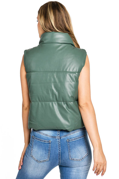 Faux Leather Vest