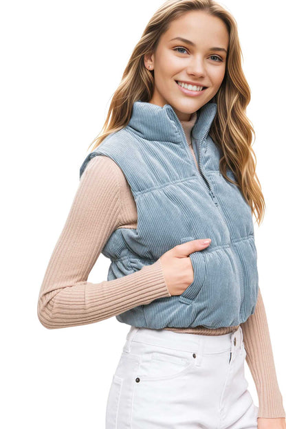 Petite Corduroy Vest