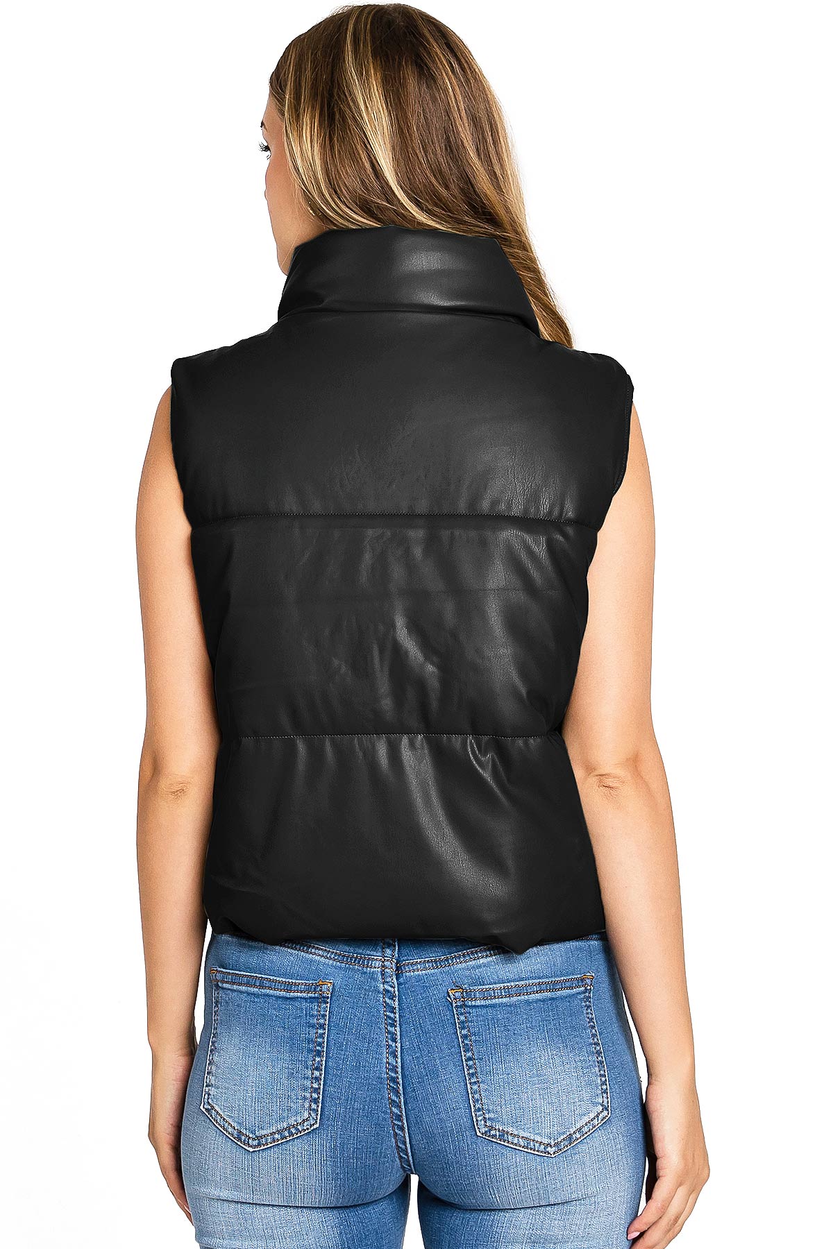 Faux Leather Vest