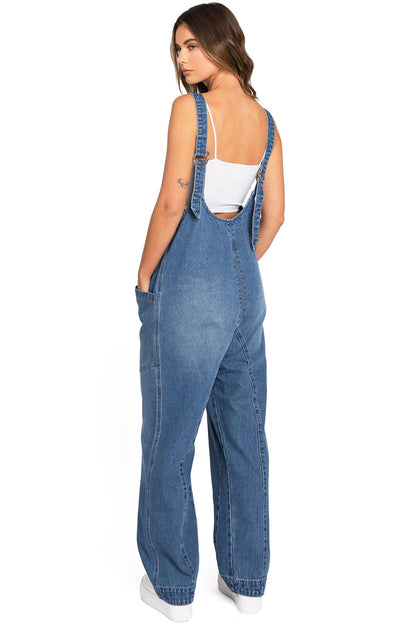 Lana Roux Baggy Denim Maddie Jumpsuit