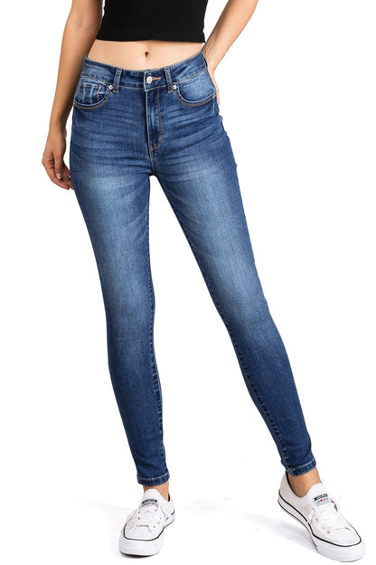 Sleek High Rise Skinny Jeans