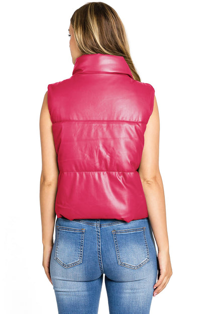 Faux Leather Vest