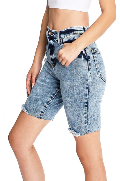 Cutoff Bermuda Shorts