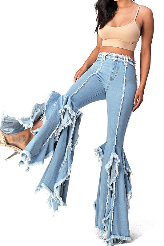 Cascade High Rise Flares - Pink Ice