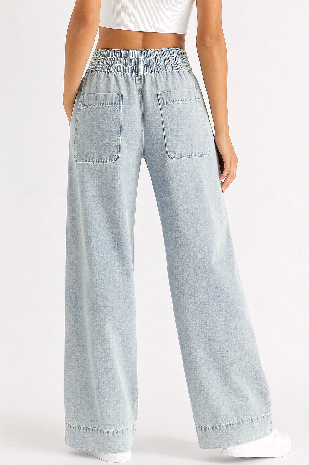 Lana Roux Vista Wide Leg Pants - Pink Ice