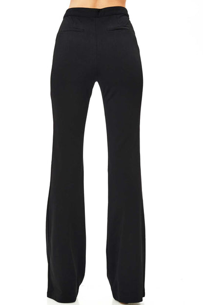 Journalist Flare Trousers - Pink Ice