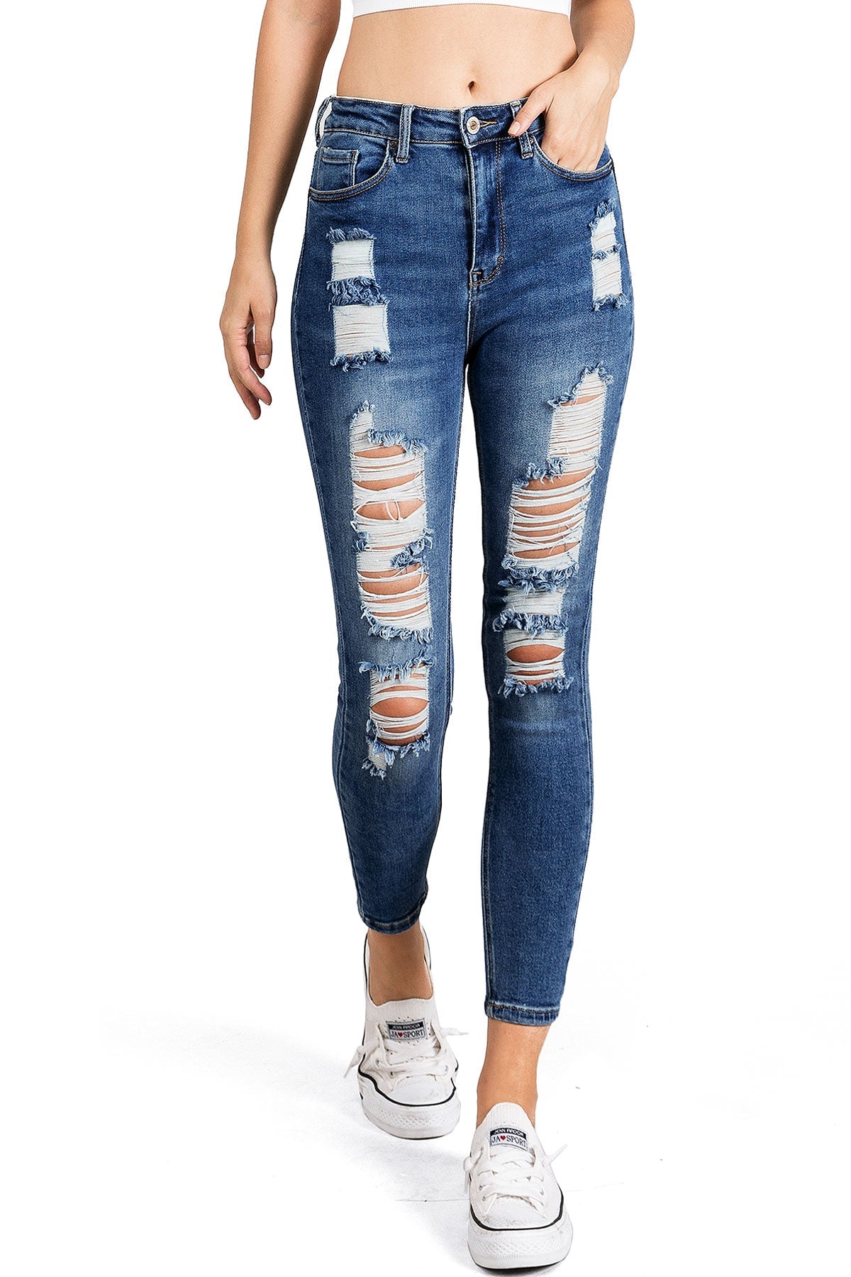 Halo Ripped Skinny Jeans
