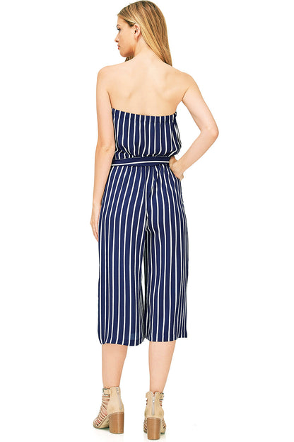 Nautical Cropped Jumpsuit