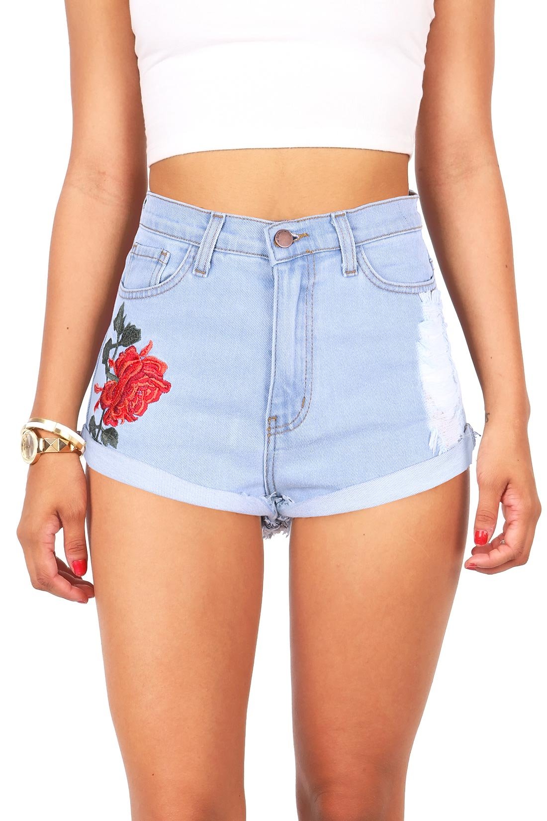 Wild Rose High Waist Shorts