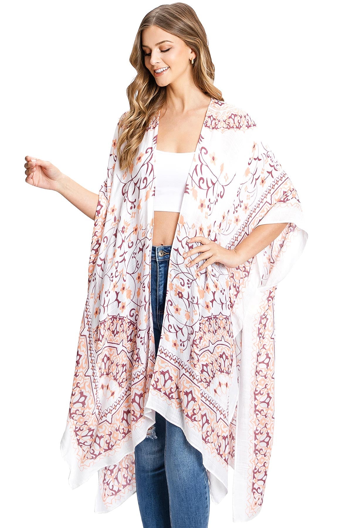 Magnolia Kimono - Pink Ice
