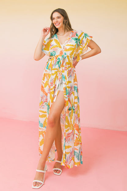 Tropical Sun Maxi Kimono