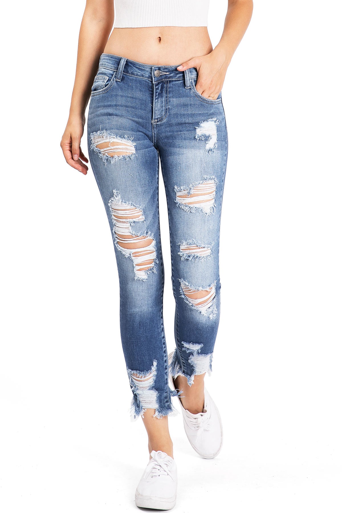Riot Ankle Skinny Jeans