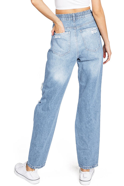 Shredded Mom Jeans