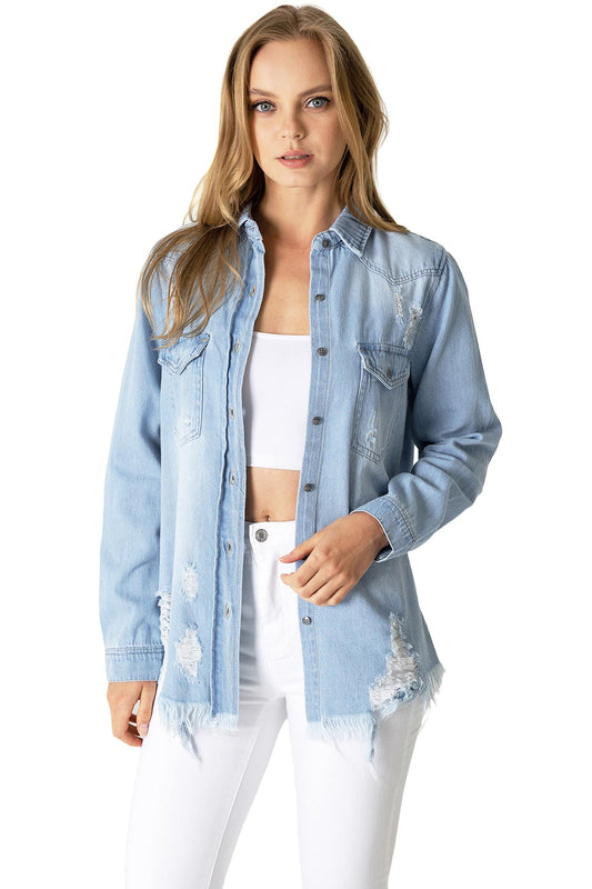 Crave Denim Buttondown