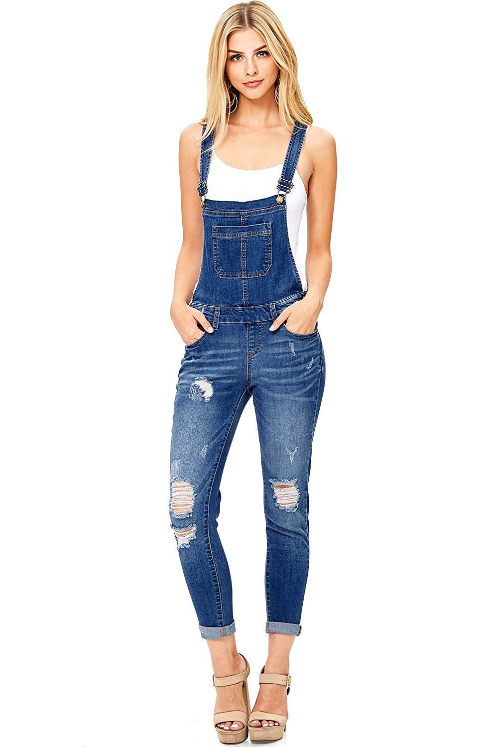 Aura Ankle Skinny Overalls