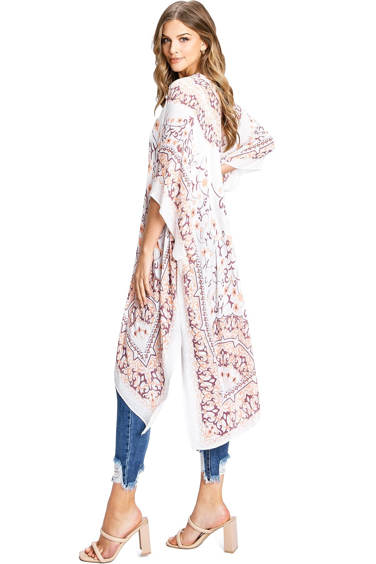 Magnolia Kimono - Pink Ice