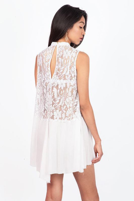 Sunkissed Lace Dress - Pink Ice