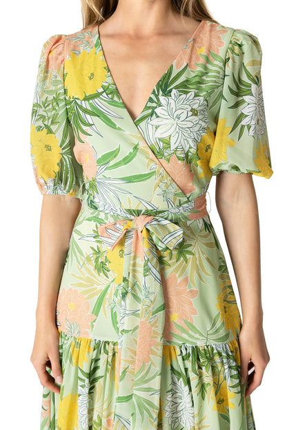 Tropic Blossom Midi Dress