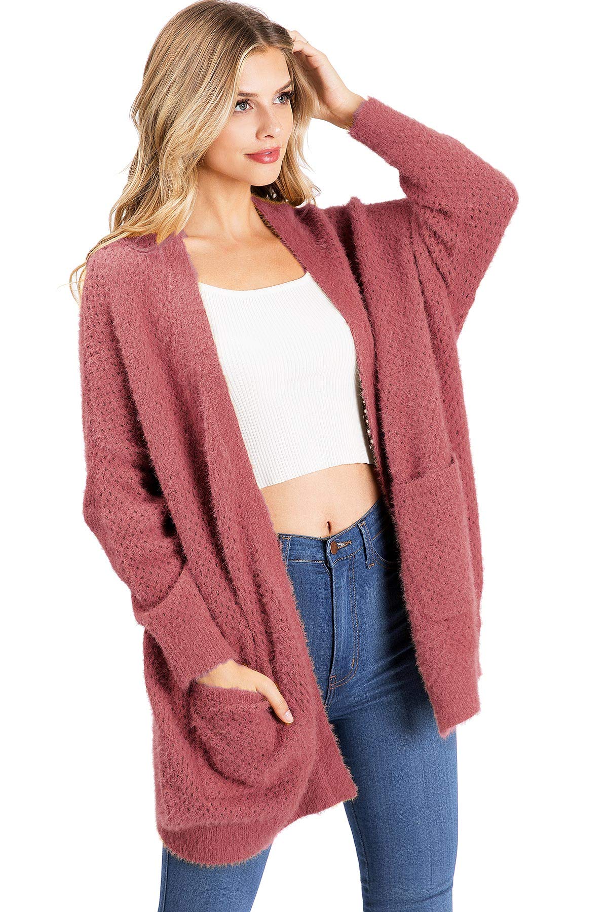 Women's hotsell eyelash cardigan