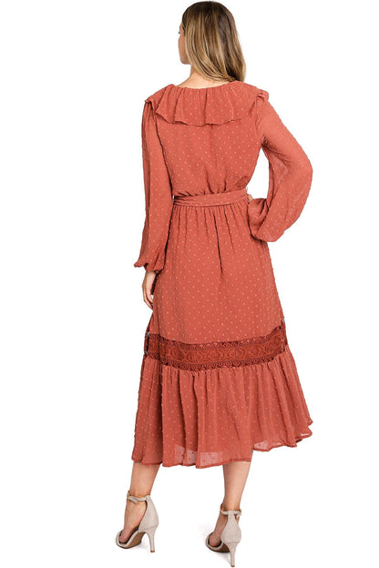 Rouge Romance Midi Dress
