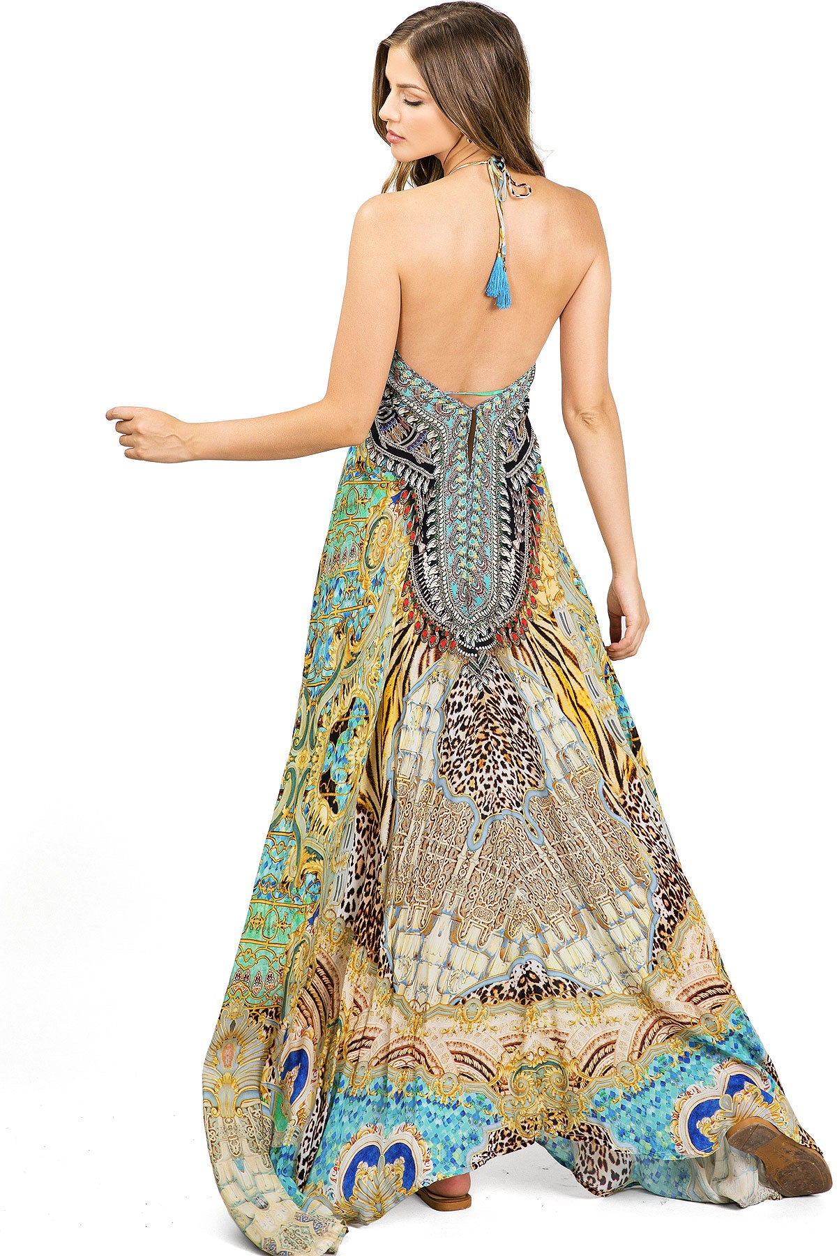South Beach Jewel Maxi Dress – Pink Ice