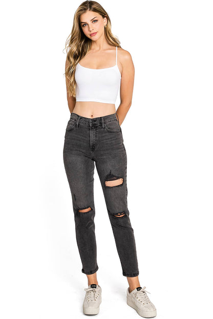 Carbon High Rise Mom Jeans