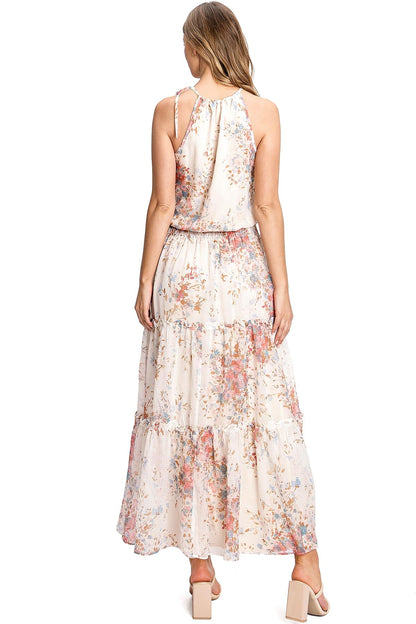 Floral Tranquility Maxi Dress