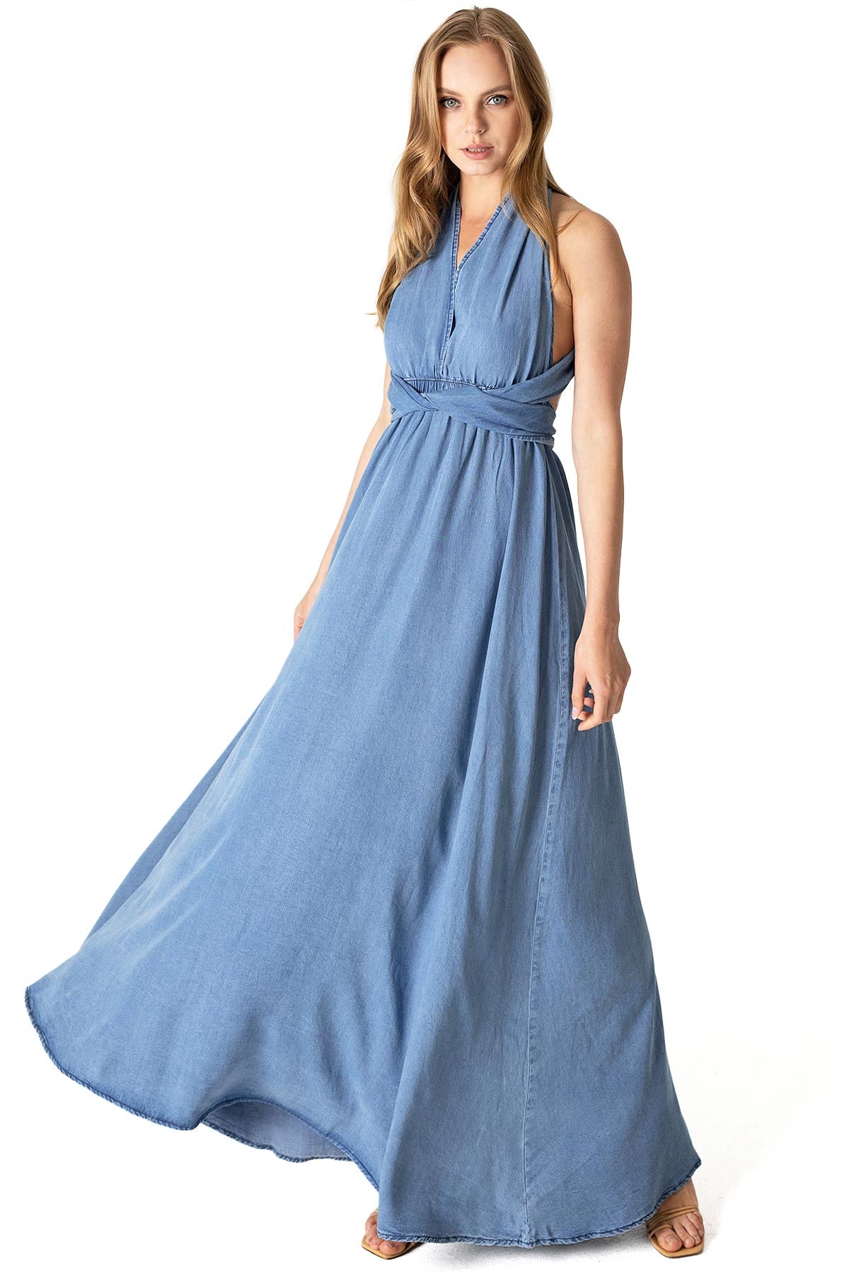 chinese dress ladies Austin Convertible Maxi Dress in Lavender| Lavender Oversized Maxi Dress |  Lavender Bridesmaid Dress main image 0
