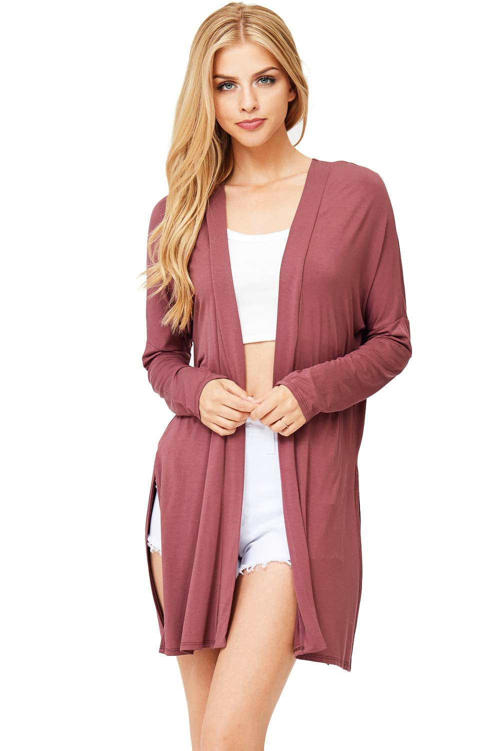 Contemporary Open-Front Cardigan